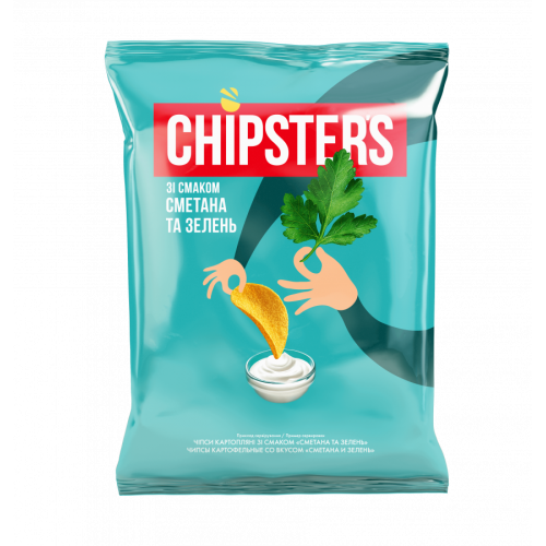 Чіпси сметана та зелень 60г/Chipster`s