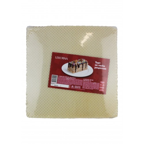 Вафля квадратна біла 280г/Лекорна