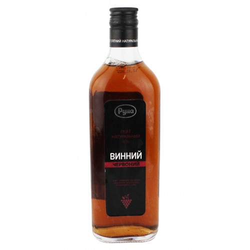 Оцет винний нат.черв. 6% 0,5л /Руна/
