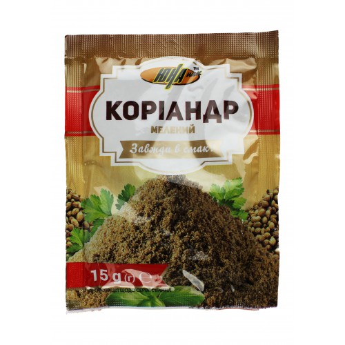 Коріандр мелений 15г/Юна