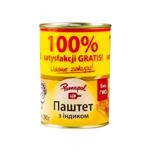 Паштет Польський 390г індик/Pamapol