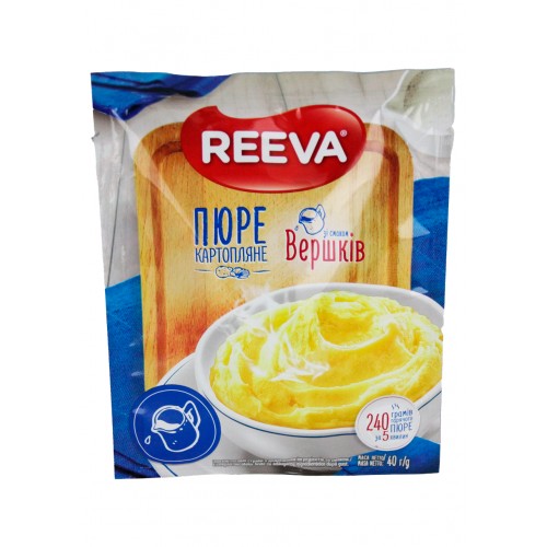 Картопляне пюре зі см.вершків 40г/Reeva