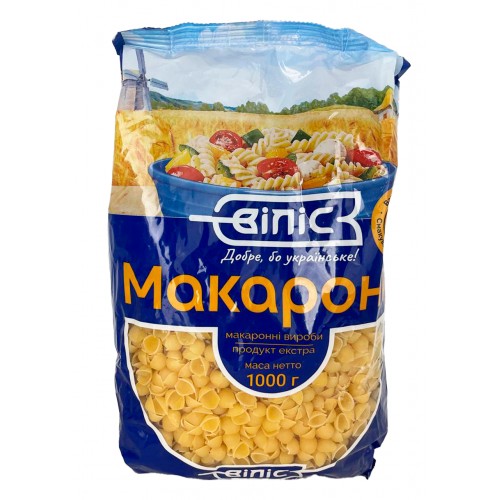 Макарони Ракушки супові 1кг/Віліс