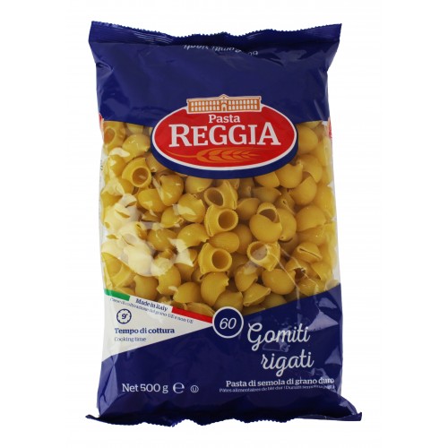 Макарони 60 Gomiti rigati 500гр /Reggia