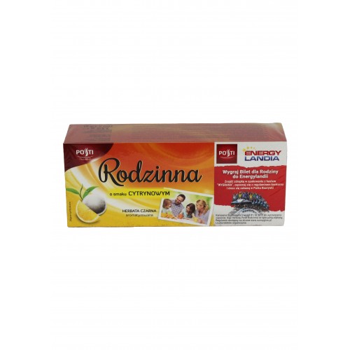 Чай чорний зі см. цитрини 80 пак. 112г/Rodzinna