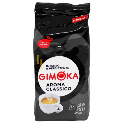 Кава Aroma classico в зерн.чорна 1кг./Gimoka