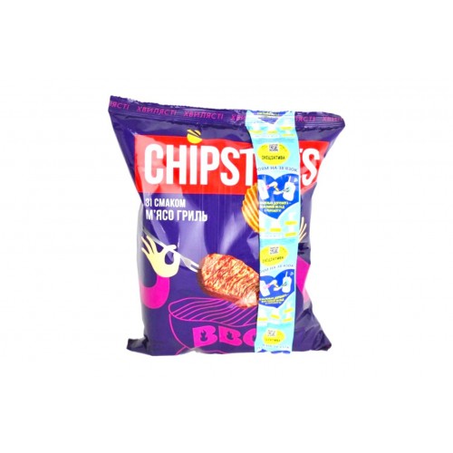 Чипси хвилясті мясо гриль 120г/Chipster`s