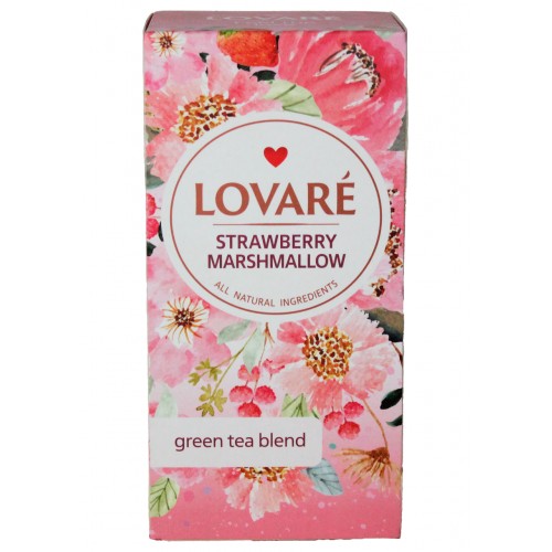 Чай полуничний зефір/.24пак./LOVARE