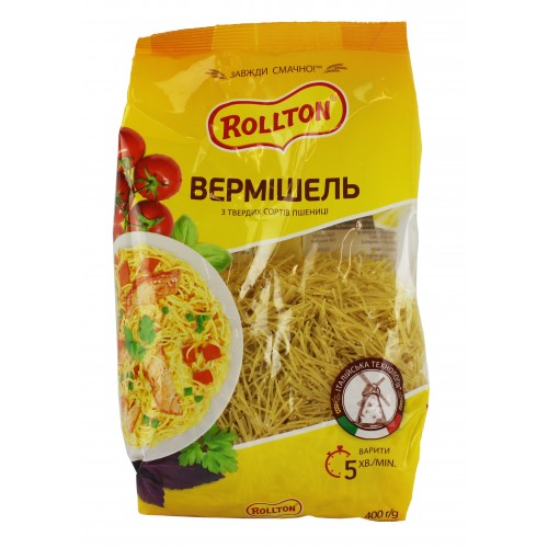 Макарони Вермішель 400г/Ролтон