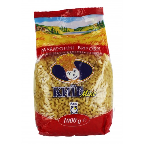 Макарони Ріжки дрібні 1кг/Київ мікс