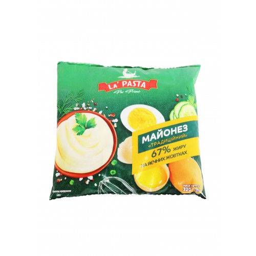 Майонез Традиційний 67% 320г/La Pasta