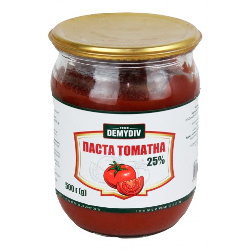 Томатна паста 25% 500г/Демидів
