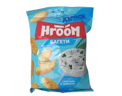 Сухарики багетні Сметана із зеленю 100г/Hroom