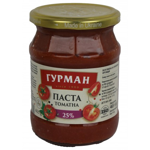Томатна паста 25% 465г/Гурман