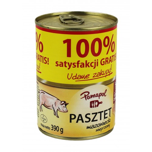 Паштет Польський 390г свинина/Pamapol