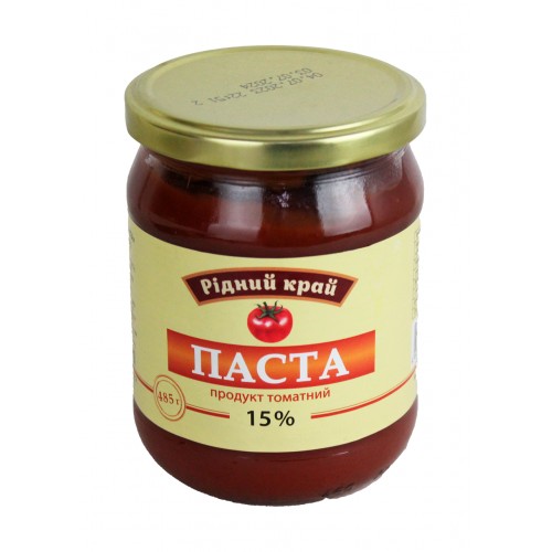 Томатний продукт 15% 485г /Рідний край/