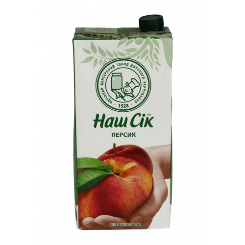 Сік Персиковий 1,93л пеп/Наш сік/