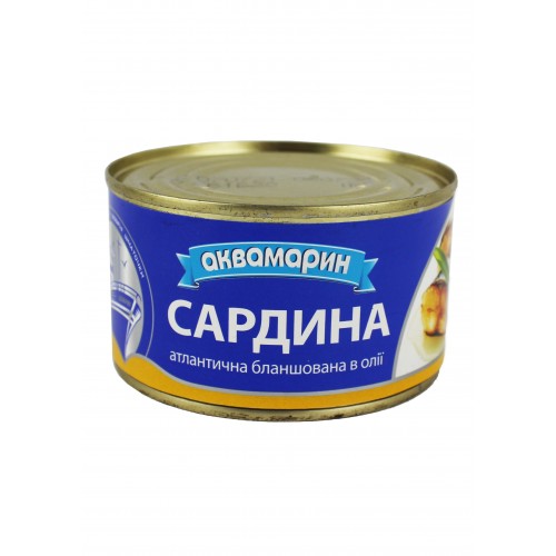 Сардини блан. в олії 230г /Аквамарин