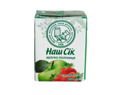 Сік Яблучно-полуничний 0,2л/Наш сік